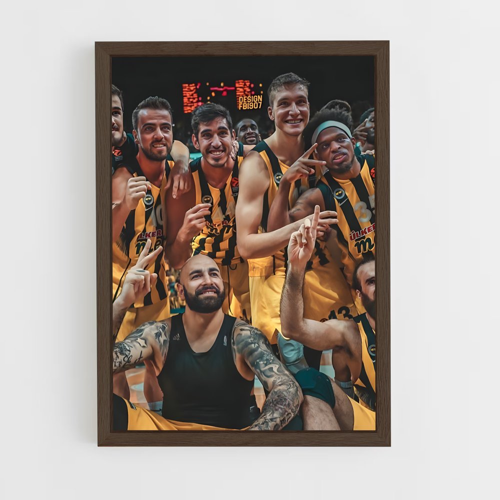 Poster Celebration Dorée – affiche Basketball (vue 5)